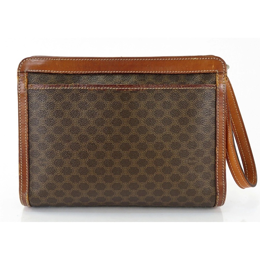 Celine Brown Patterned Wristlet - image 2
